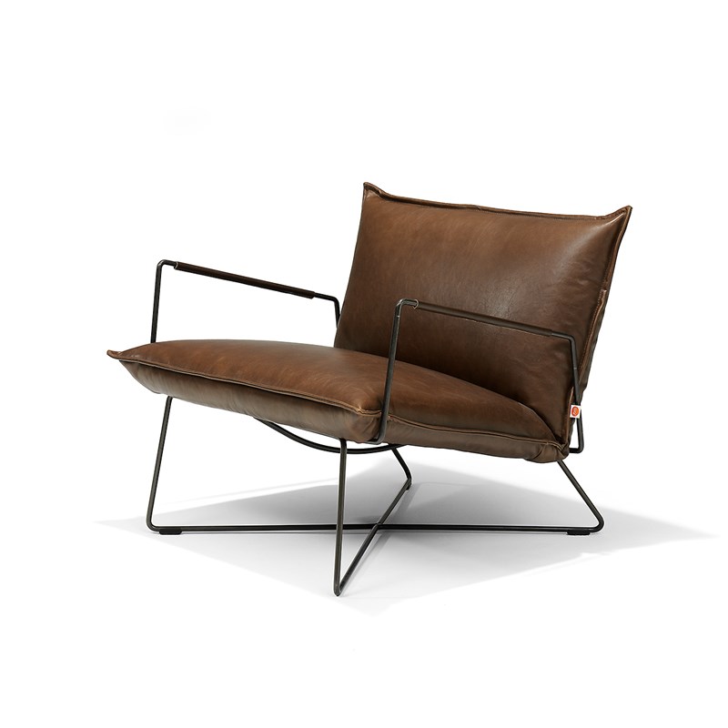 Earl Lounge Chair With Arm Luxor Fango Pers LR